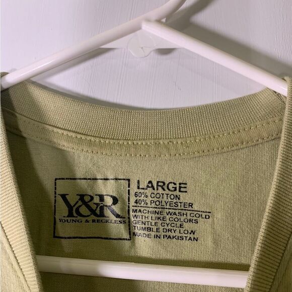 Young & Reckless Large‎ Green T Shirt - Picture 3 of 3